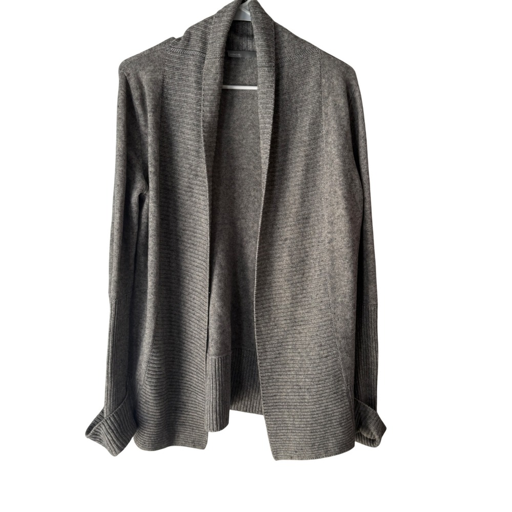 Vince Women Knit Cardigan‎ Sweater S Ribbed Wool Cashmere Blend Quiet Luxury